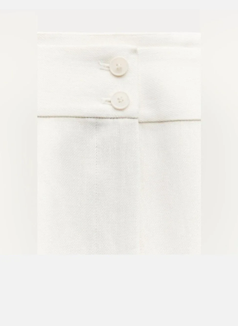 Zara Linen Blend ZW Collection Palazzo Wide Leg Pants